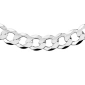 Lant barbati argint rodiat cubanez plat 11,5 mm x 55 cm DiAmanti PancerkaP300-55cm-AS
